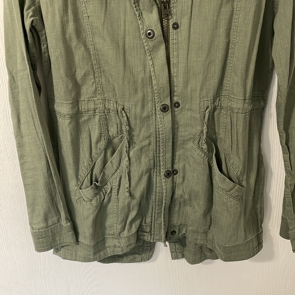 Abercrombie & Fitch Olive Army Green Women’s Light Utility Jacket Size XS - Picture 4 of 11